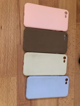 Fundas iPhone 7/8: 2 protectores