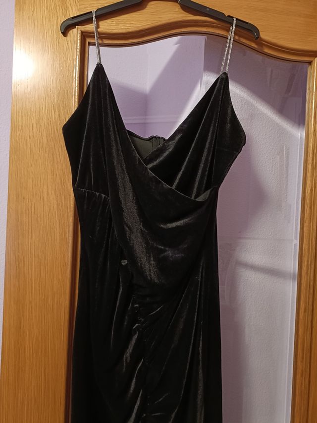 Vestido terciopelo negro