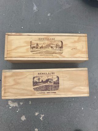 2 Cajas madera vino Remelluri