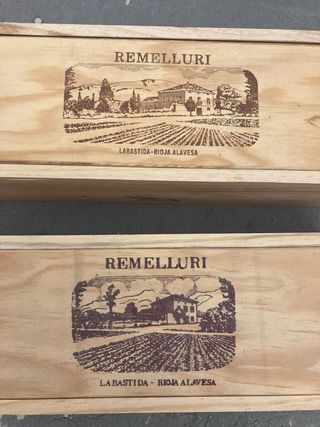 2 Cajas madera vino Remelluri
