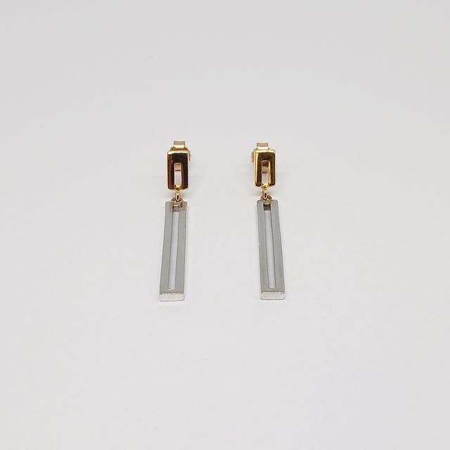 Pendientes Dos Oros Colgantes Largos