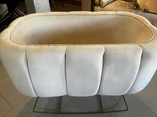 Minicuna beige terciopelo