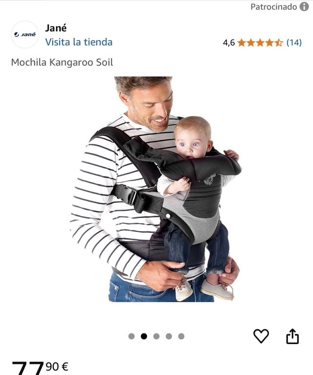 Mochila Portabebés Jané Kangaroo Soil