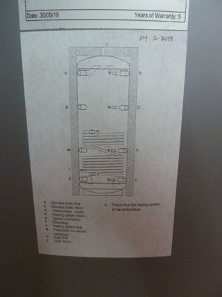 Acumulador de inercia térmica de 1000 L