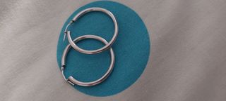 Aretes Plata - aros 3.5cm