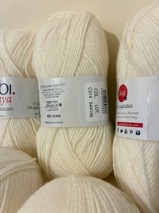 5 madejas de lana Rubi Haya