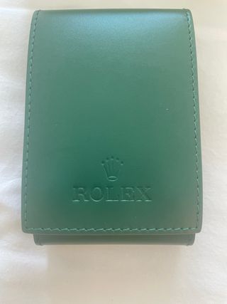 Funda viaje Rolex piel verde