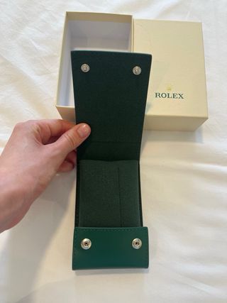 Funda viaje Rolex piel verde