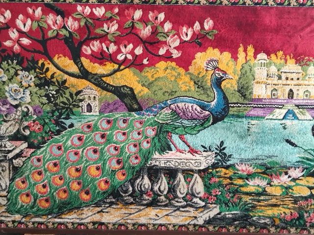 Tapiz Pavo Real Vintage