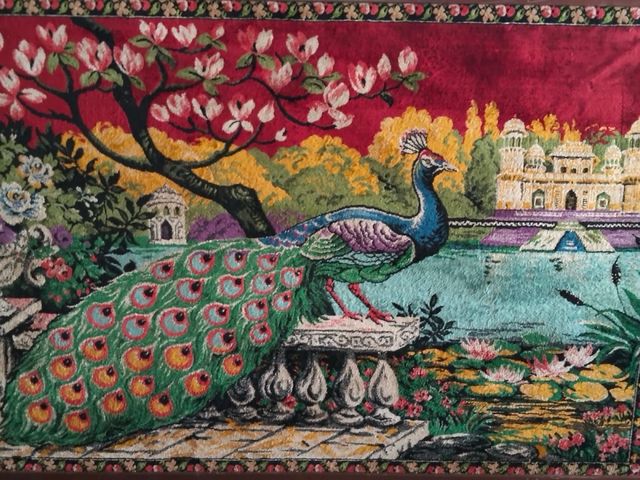 Tapiz Pavo Real Vintage