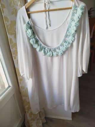 Blusa  3XL con borlas