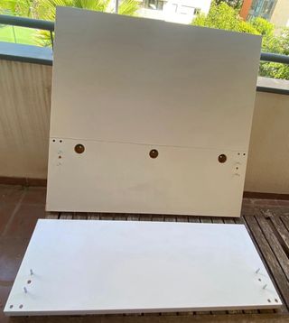 Cama Ikea Malm individual blanca c/ cajones