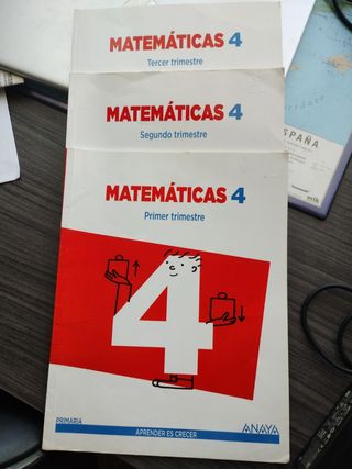 Matemáticas 4⁰ Primaria