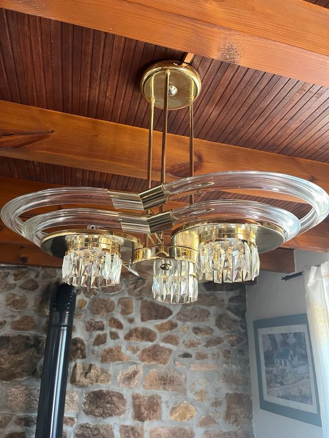 Araña dorada - Lámpara vintage