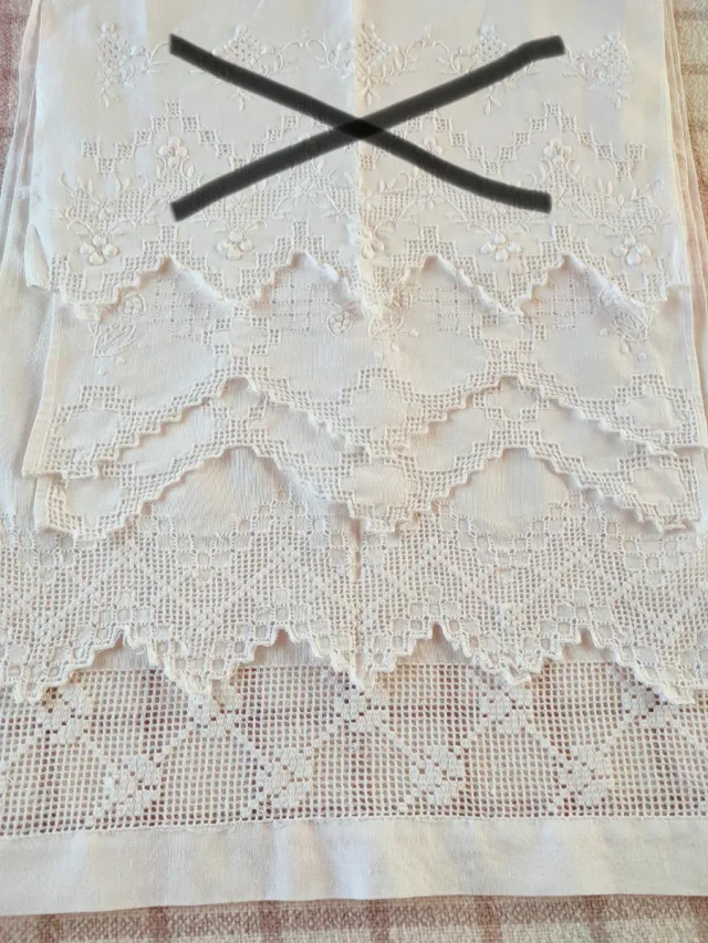 4 toallas lino vintage invitados