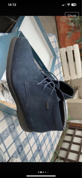 Geox Scarpe Scamosciati 44 - Blu e color beige