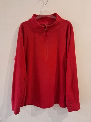 Sudadera polar roja talla 46