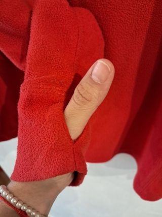 Sudadera polar roja talla 46