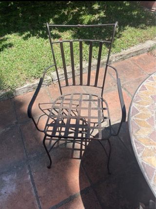 Mesa y 4 sillas jardín - Mosaico