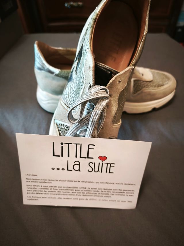 Zapatillas Little La Suite piel