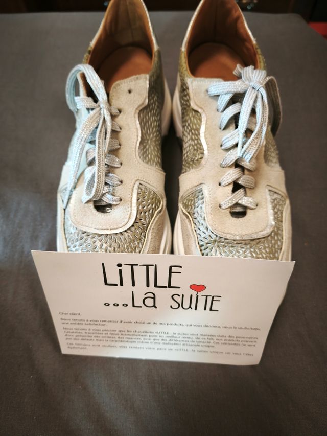 Zapatillas Little La Suite piel