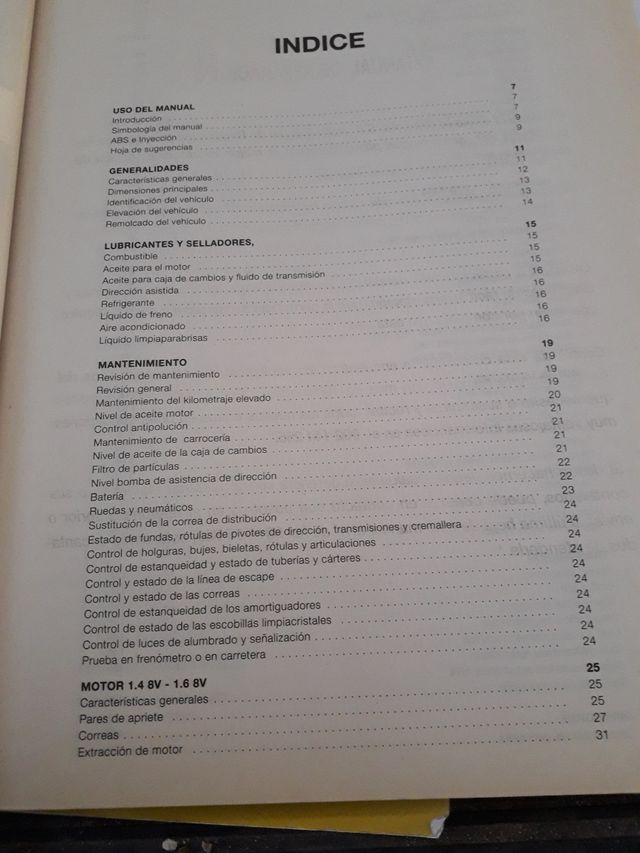 Manual Reparación Renault Scenic '96