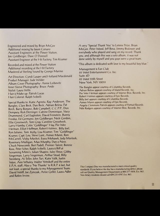 Cyndi Lauper - True Colors - CD