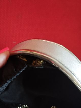 Bolso fiesta metalizado plata
