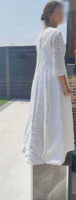 Urge, mudanza.Vestido novia vintage años 60