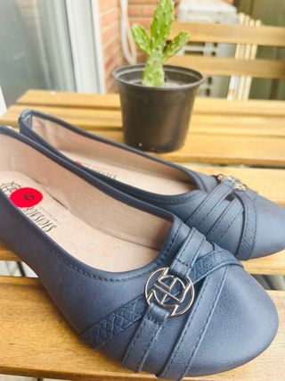 Manoletinas Harborsides azules, talle 36