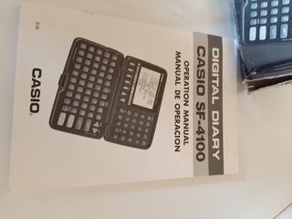 Casio SF-4100 Agenda electrónica de los años 80.