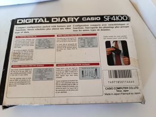 Casio SF-4100 Agenda electrónica de los años 80.