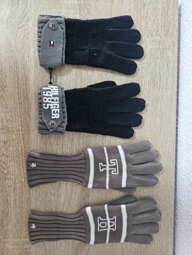 Guanti Tommy Hilfiger - Nero e marrone