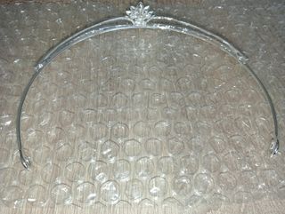 Tiara plata boda