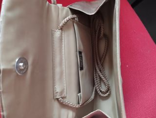 Bolso fiesta dorado y beige