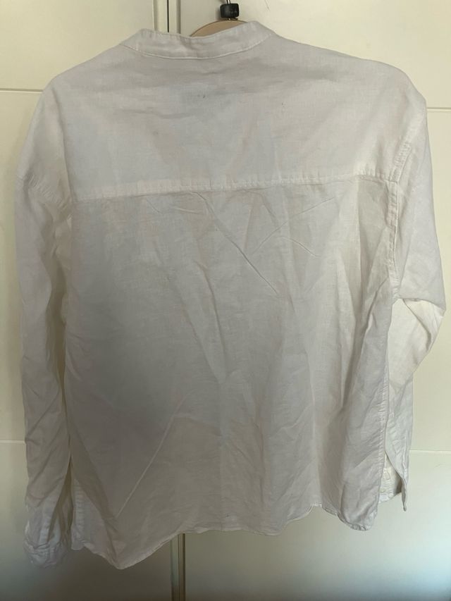 Camisa Zara lino blanca 11/12niño
