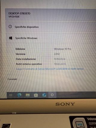 Notebook Sony Vaio