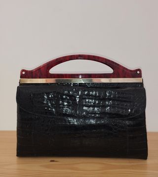 BOLSO VINTAGE PIEL DE COCODRILO 