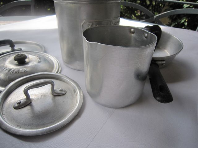 Set articoli alluminio vintage