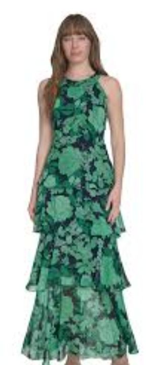 Vestido Tommy Hilfiger largo verde