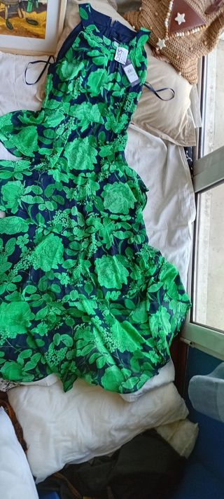 Vestido Tommy Hilfiger largo verde