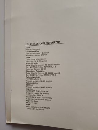 Inglés con Esfuerzo - Summers