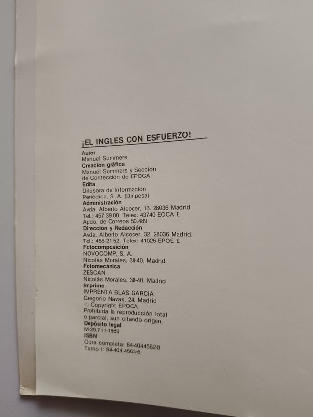 Inglés con Esfuerzo - Summers