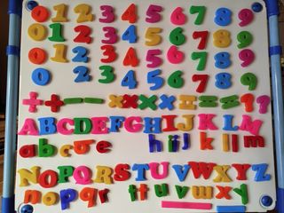 Imanes letras y números ABC