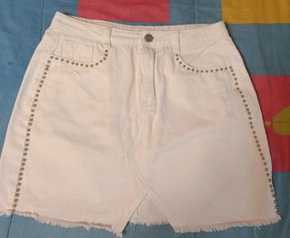 Falda vaquera blanca Noon talla M