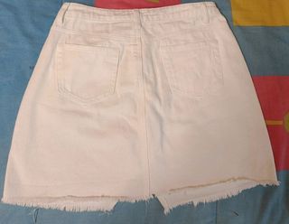 Falda vaquera blanca Noon talla M