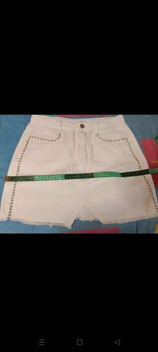Falda vaquera blanca Noon talla M