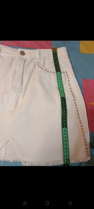Falda vaquera blanca Noon talla M