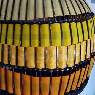 Lámparas orientales bambú antiguas