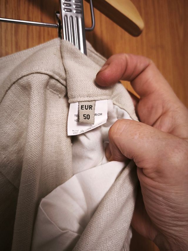 Pantalón Lino Beige - Talla 50